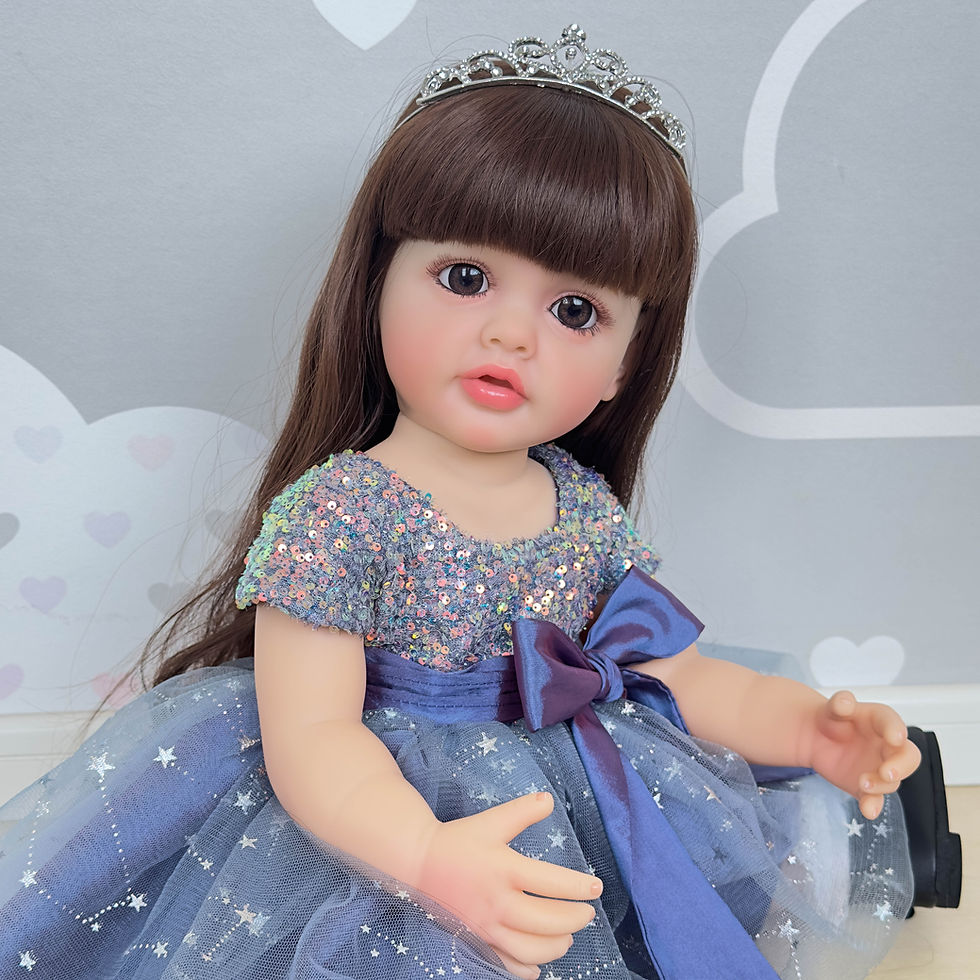 Thumbnail: NPK 22inch Full Body Standing Toddler Girl Doll Reborn Princess Betty Long Hair