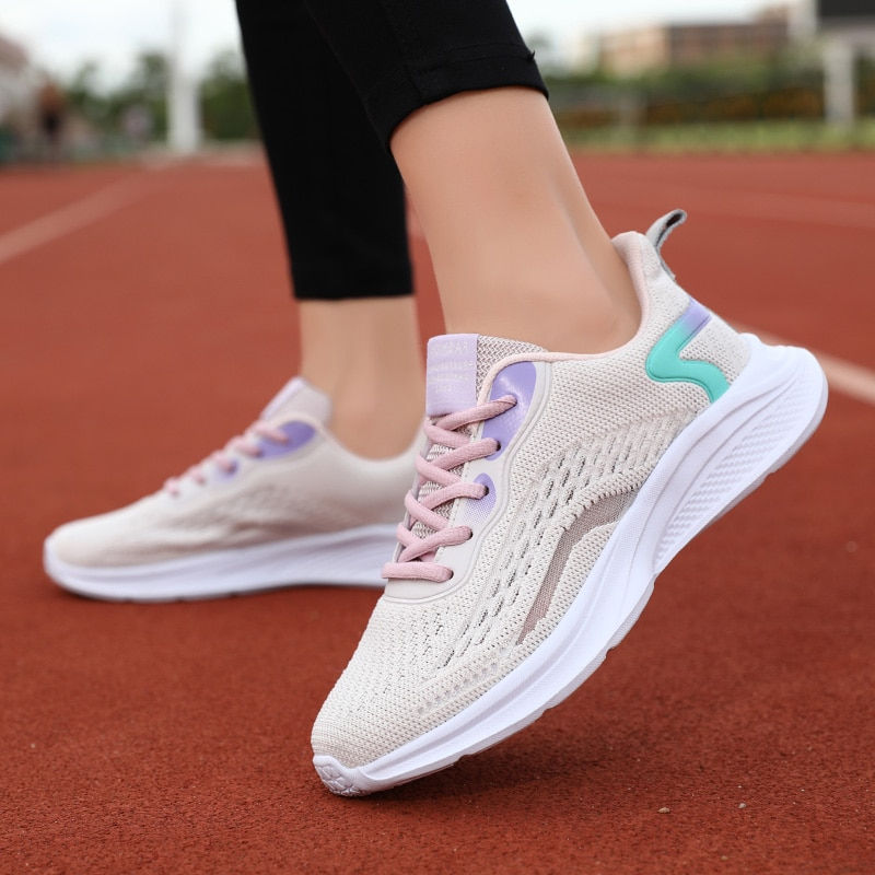 Women Casual Shoes Fashion Outdoor Sports Running Shoes Light Luxury Sneakers B