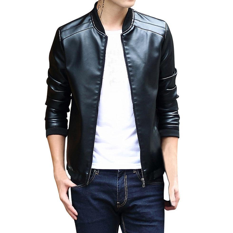 Thumbnail: Fashion Man Jackets Solid Color Simple Design Casual Zipper Coat For Man Long S