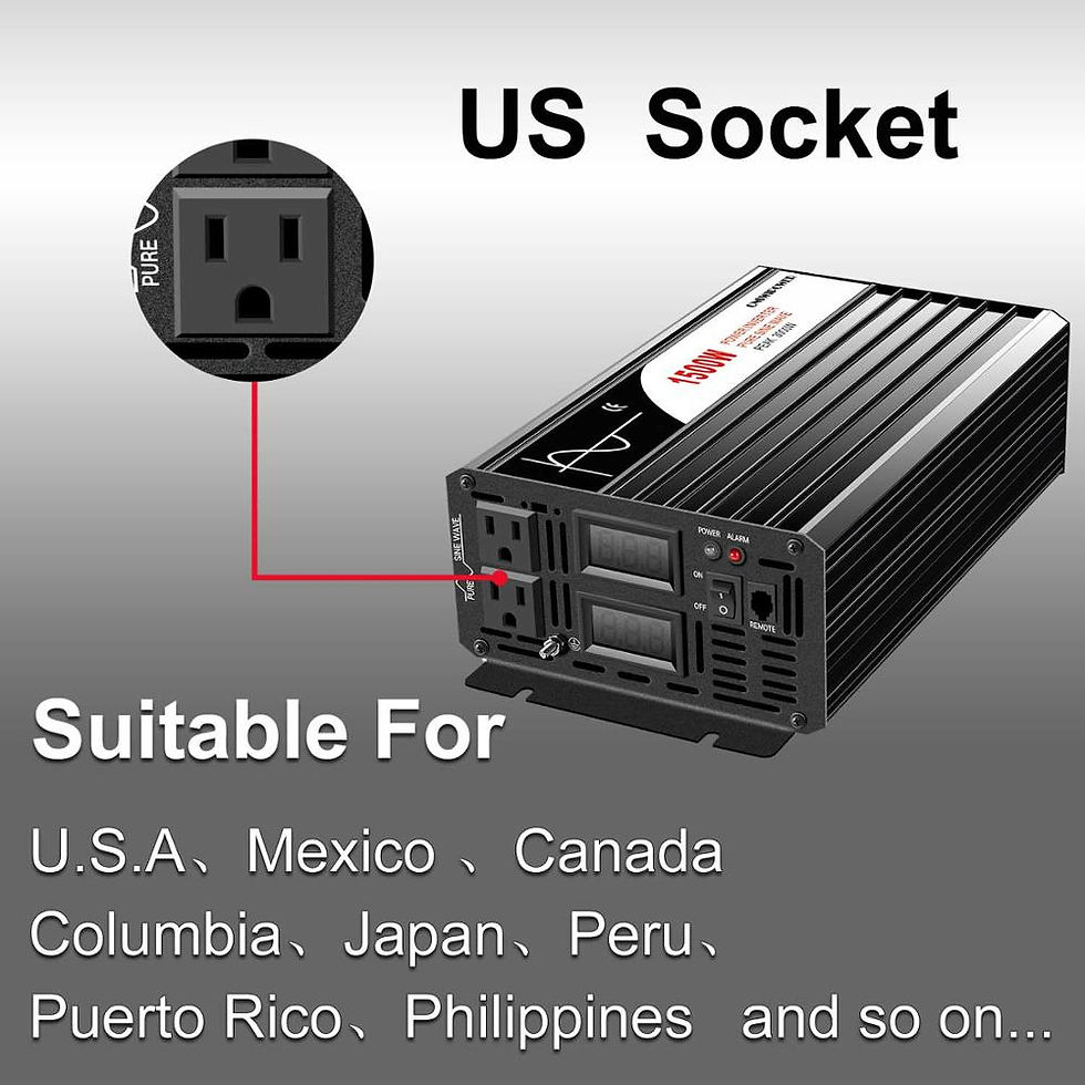 ภาพขนาดย่อ: 1500W inverter 12v 220v pure sine wave solar power inverter DC 24V 48V to AC