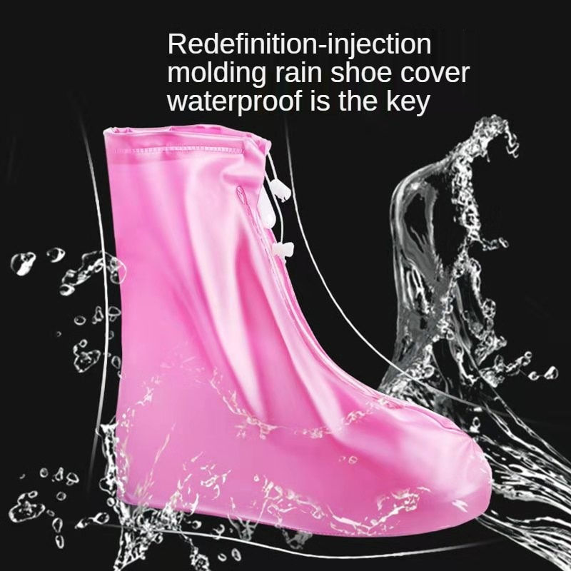 थंबनेल: New Rain Boot Cover with Waterproof Layer Non-slip Wear-resistant Thick Waterpr