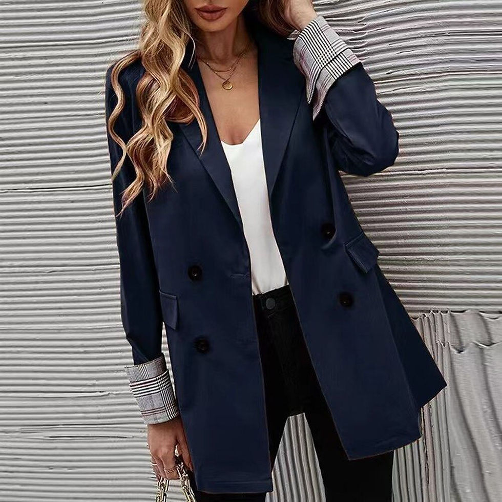 Thumbnail: 2022 Autumn Women's Blazer Jacket Black Fashion Elegant Blazers Female