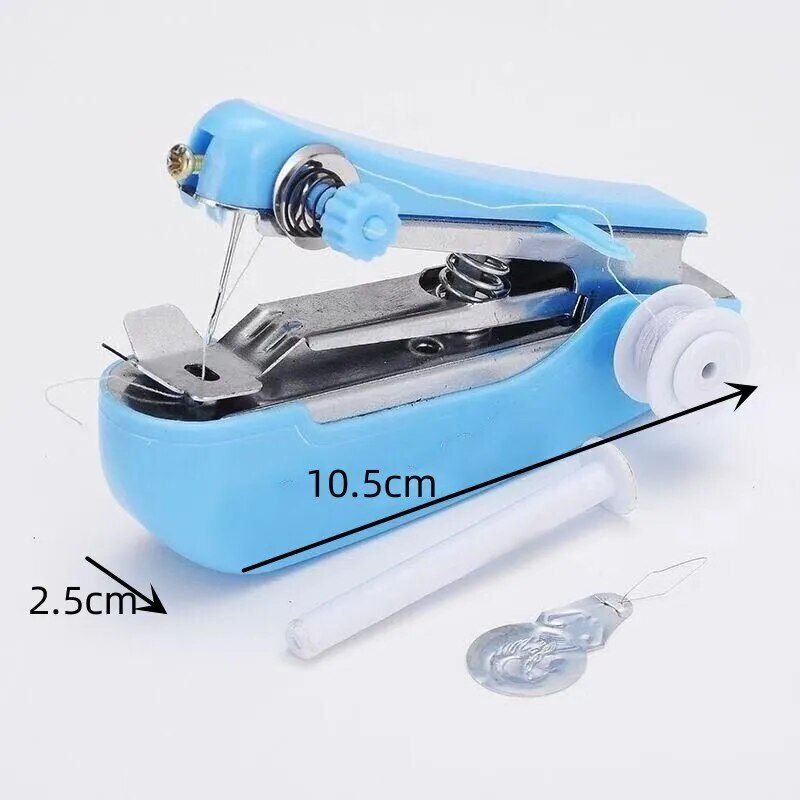Miniaturebillede: Home Handheld Sewing Machine Protable Outdoor Travel Clothes Fabrics DIY Stitch