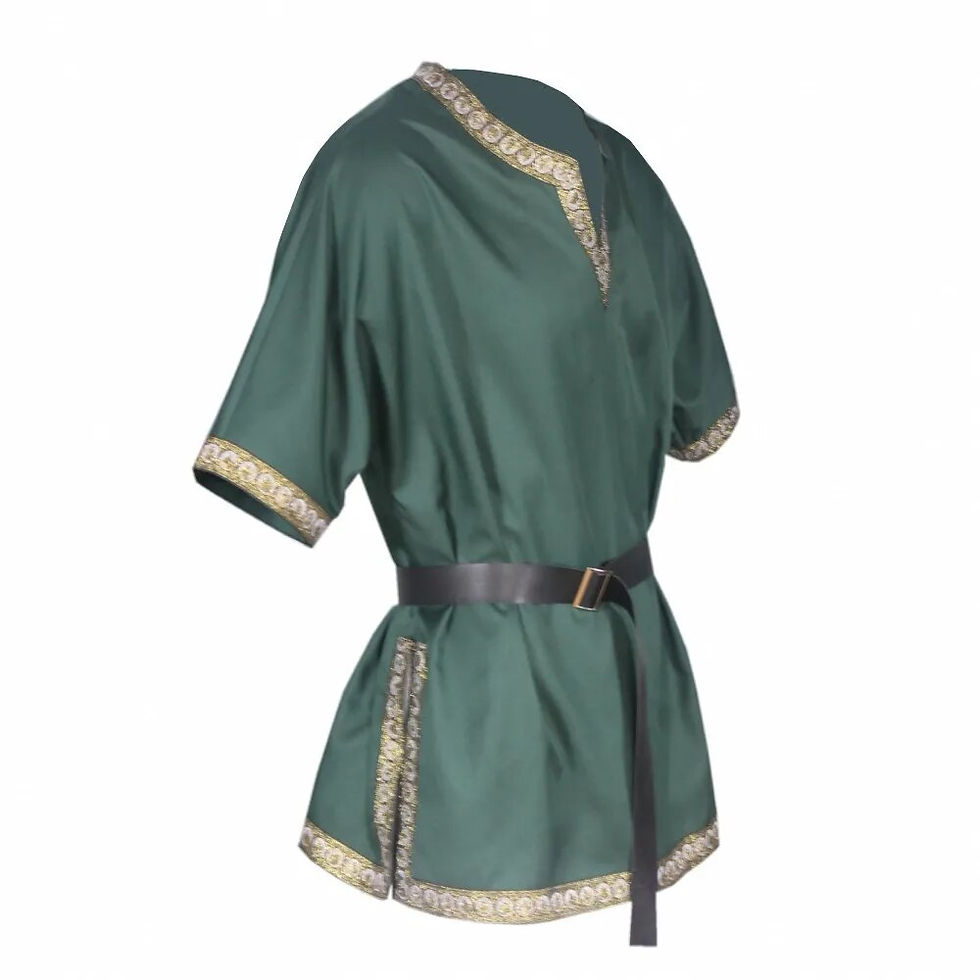 Thumbnail: New European and American short sleeved V-neck COS performance suit medieval cl