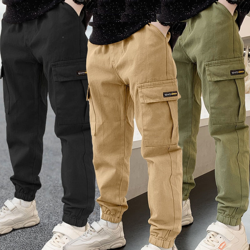 Thumbnail: 2023 New Spring Autumn Thick Boys Pants Casual Long Style Trousers For Kids 3-