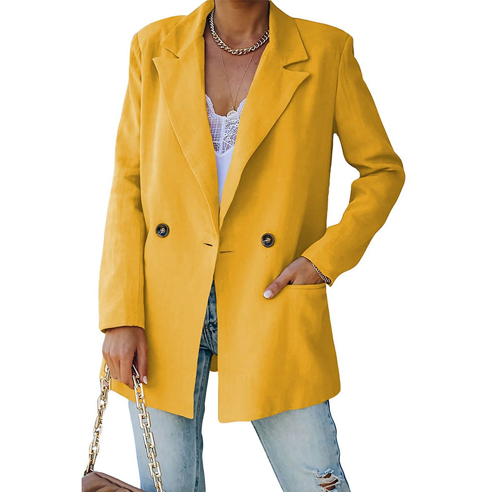 Miniatiūra: Women's Solid Color V Neck Lapel Women Jackets Casual Casual Jackets for Women