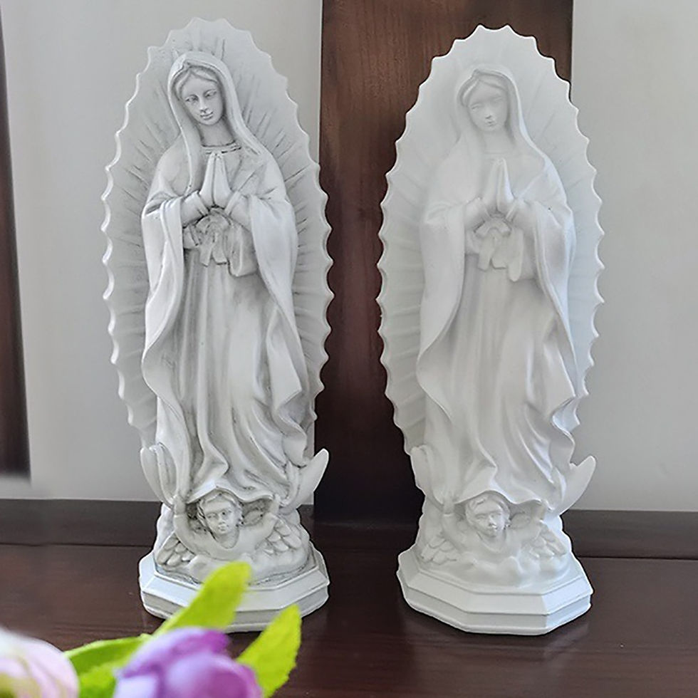 Thumbnail: Catholic Mexico Madonna Saint Statue Minimalistic Dignified Home Decoration Ele