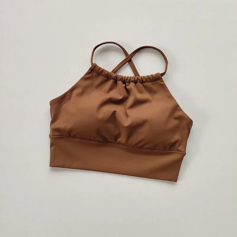 Thumbnail: Women's Shockproof Yoga Bra Breathab Quick Dry Beauty Back Gym Crop Top Brassie