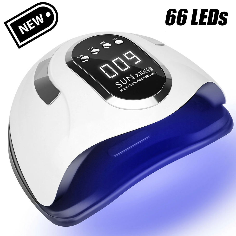 Miniaturebillede: SUN X10 Max UV LED Nail Lamp For Fast Drying Gel 66LEDS Nail Polish Dryer Home