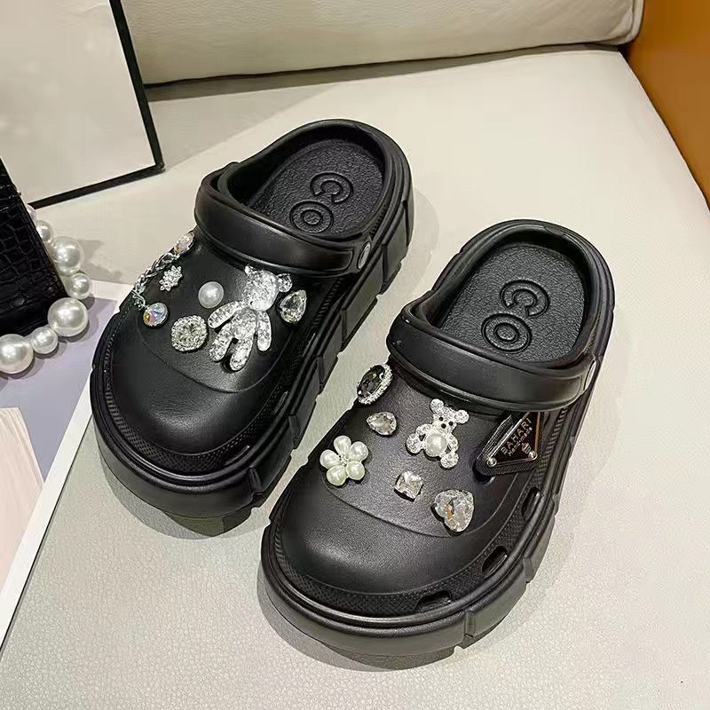 Thumbnail: Women Sandals 2023 New Arrival Elegant Clogs Fashion Street Beach Slides Height