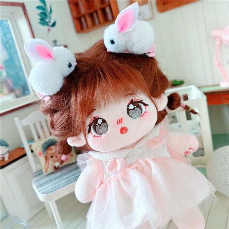 Thumbnail: 20cm Cotton Doll w/Clothes Carton Toys no skeleton Star Doll Customizated Baby
