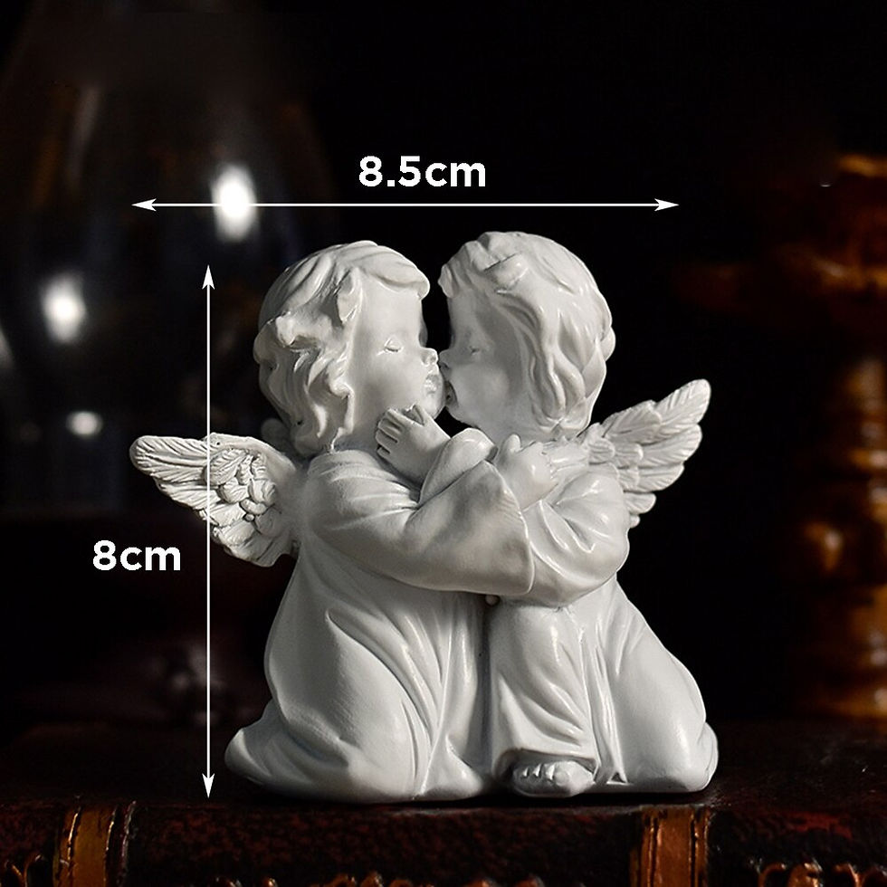 Thumbnail: Resin Angel Fairy Sculpture Creative White Resin Statue Ornaments Living Room B