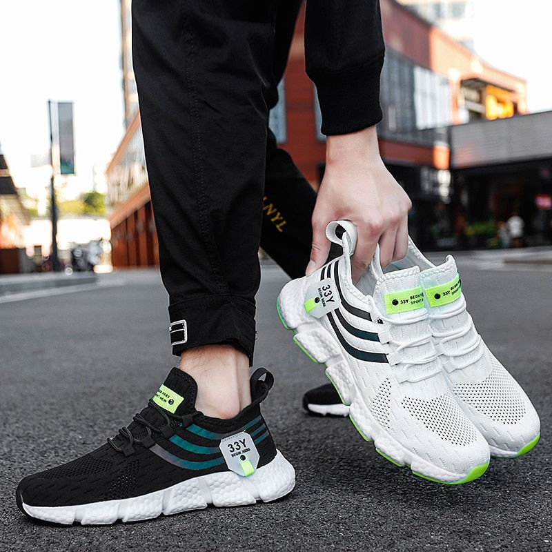 Thumbnail: Men Sneakers Breathable Running Shoes for Men Comfortable Classic Casual Sports