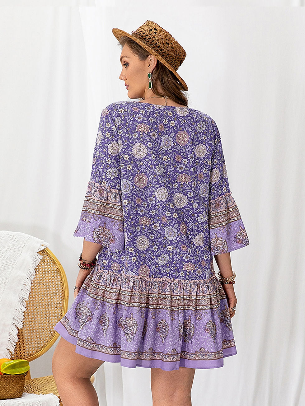 Thumbnail: Rusttydustty Womens Plus Size Vacation Casual Dress - Fashionable, Elegant, and