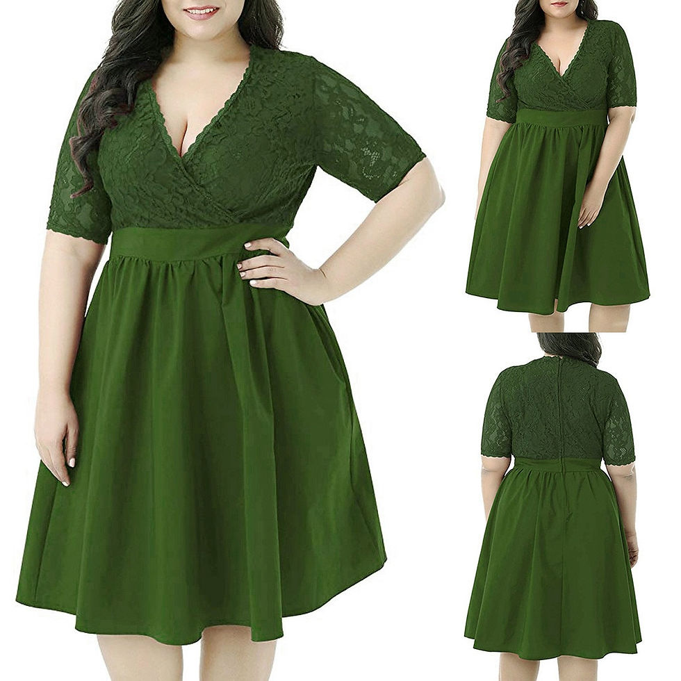 Thumbnail: 2022 Plus Size Women Clothing For Short Dress Casual Street Fashion Spring Summ