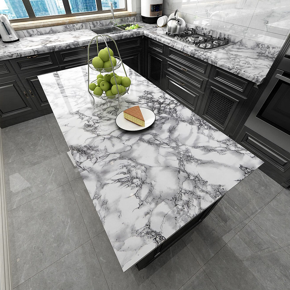Thumbnail: Kitchen Marble Wallpaper Contact Paper PVC Self Adhesive Waterproof Oil-proof