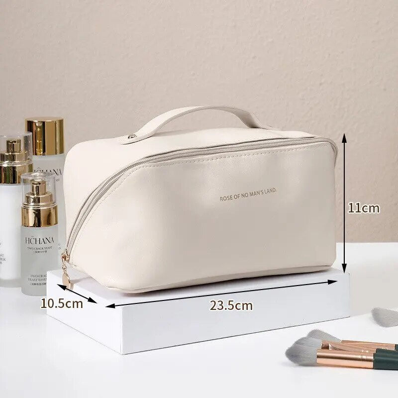 PU Pillow Cosmetic Bag Large Capacity Cosmetic Storage Bag Convenient Travel Wa