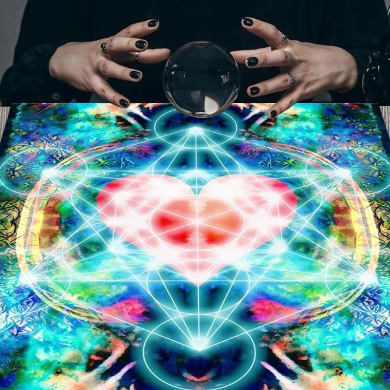 Imej kecil: Metatron Heart Astrologys Altars Cloth Tarot Tablecloth Divinations Cards Table