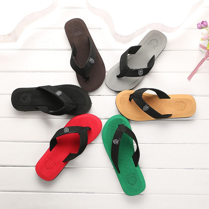 Küçük resim: New Sandals Shoes Men Summer Men Flip Flops High Quality Beach Sandals Anti-sli