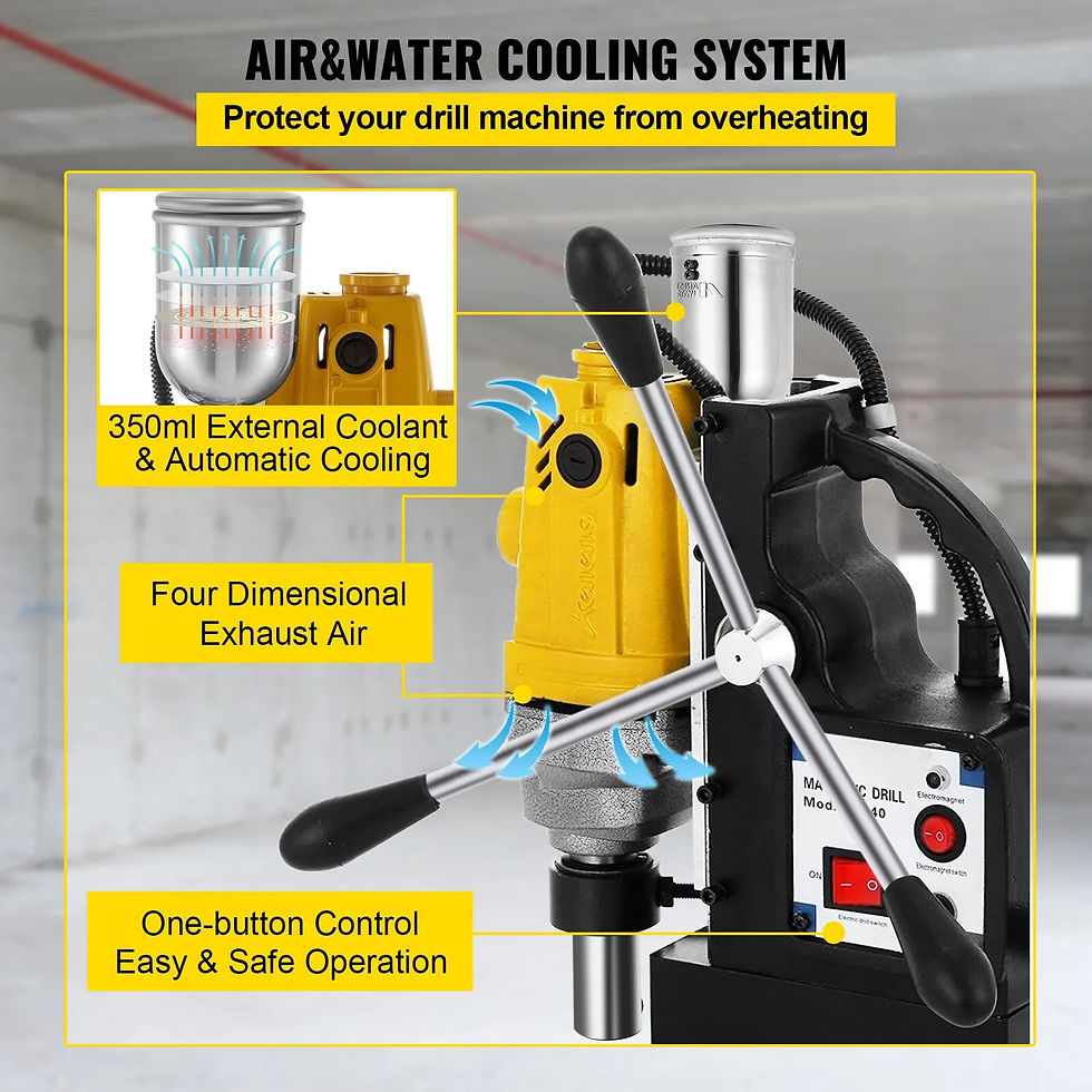 Thumbnail: VEVOR Magnetic Drill Press 980W 1100W 1200W Electric Bench Drilling Rig Machine