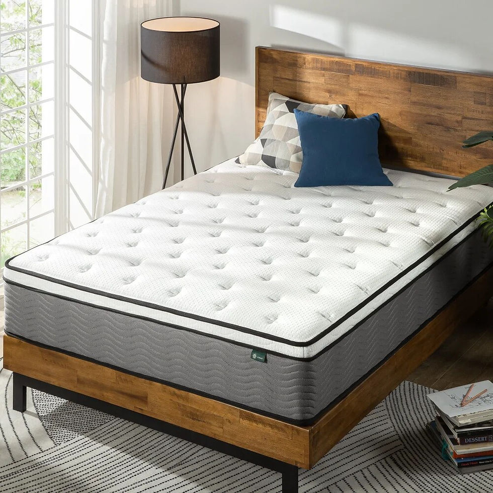 थंबनेल: Zinus Support Plus  Hybrid of Comfort Foam and Pocket Spring Mattress,  bedroom