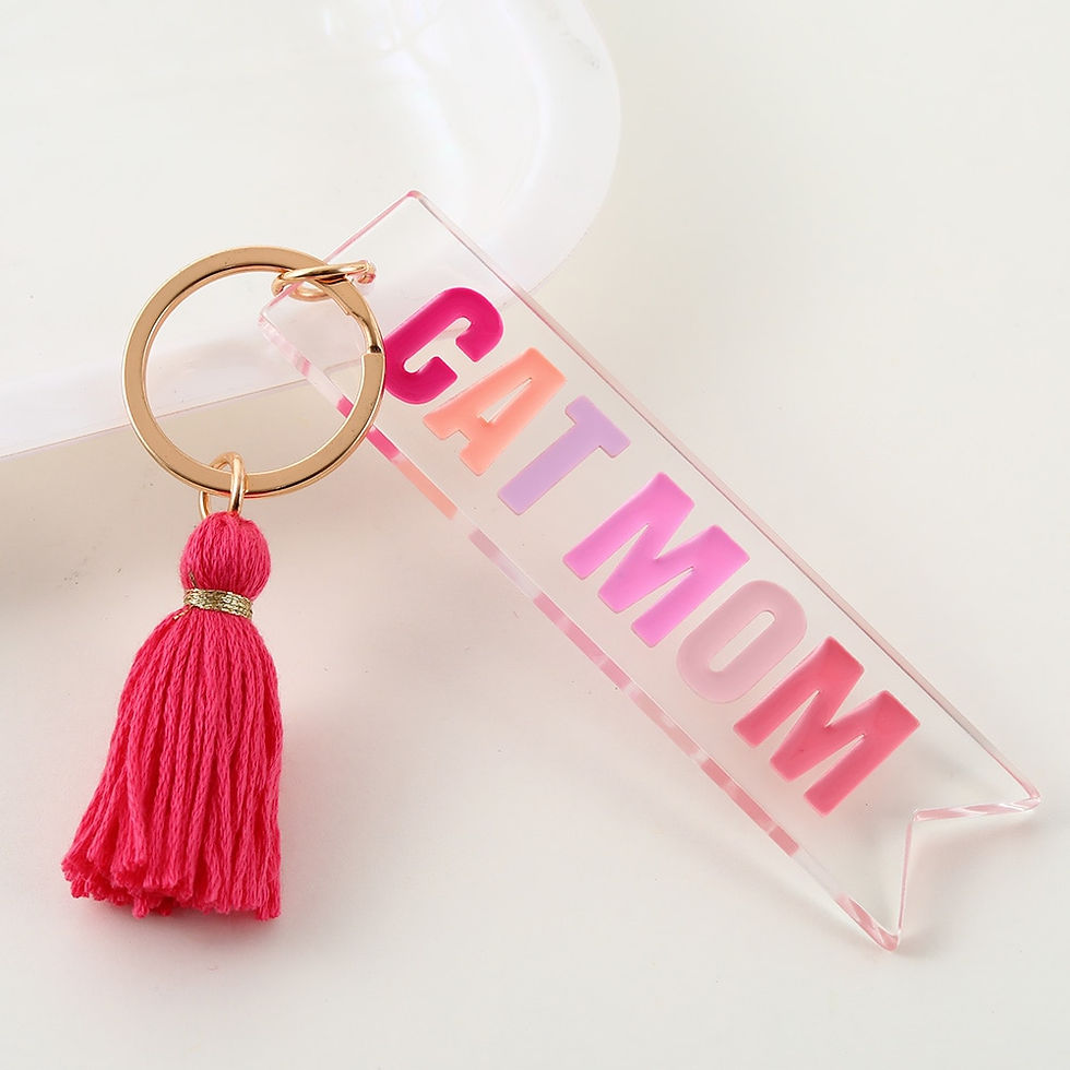 Thumbnail: personalized acrylic so lucky keychain