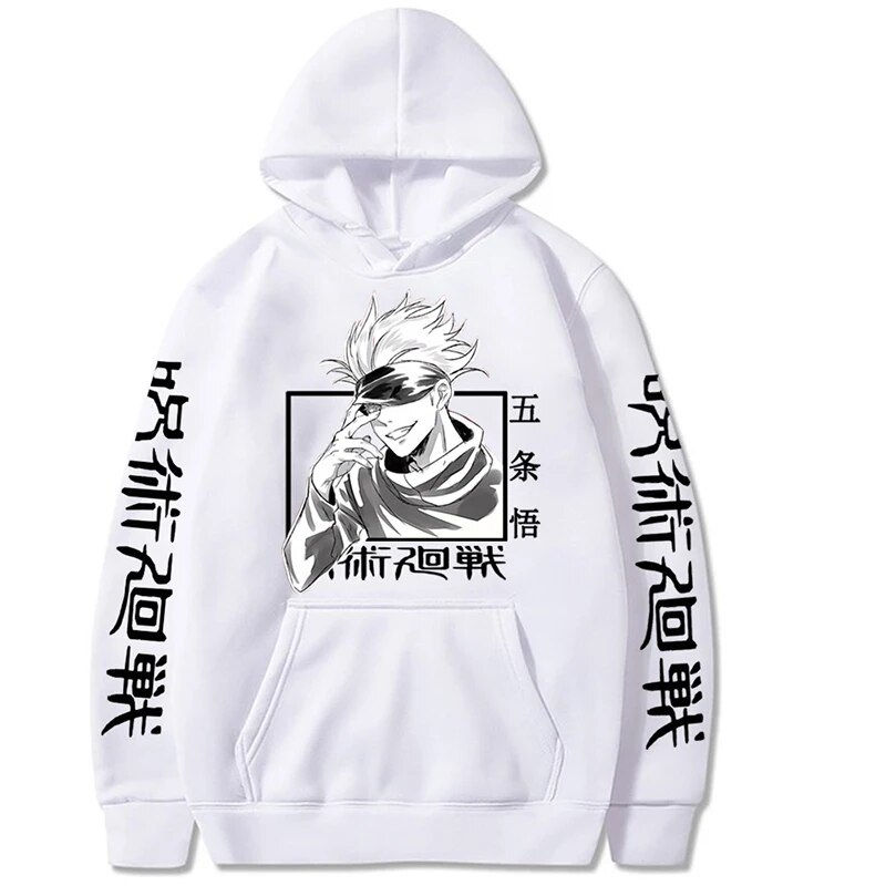 Thumbnail: Japan Anime Jujutsu Kaisen Gojo Satoru Plus Size Hoodie Men Women Sweatshirt Ca