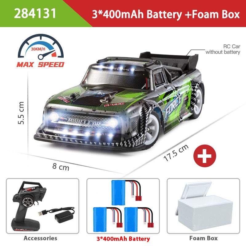 Miniatura: WLtoys 1:28 284131 284161 2.4G Racing Mini RC Car 30KM/H 4WD Electric High Spee