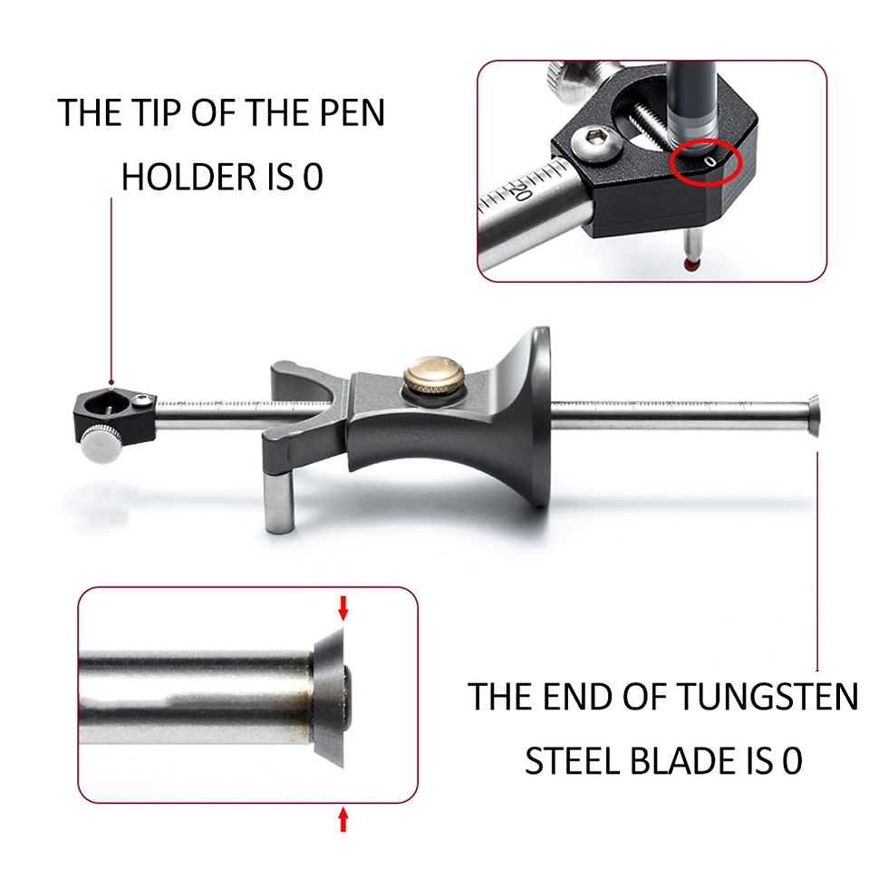 Thumbnail: Linear Arc Scriber Woodworking Measuring Tool Marking Gauge Scribers Parallel L