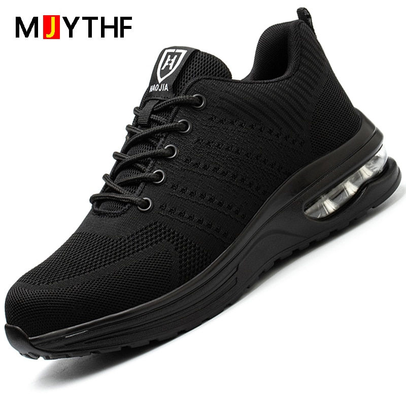 Thumbnail: Fashion Safety Shoes Men Boots Steel Toe Shoes Men Puncture-Proof Work Sneakers