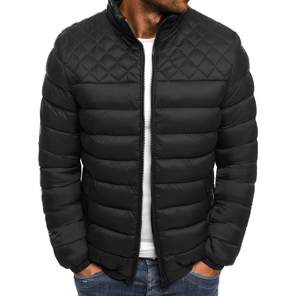 Thumbnail: Mens Winter Jackets Casual Men's Outwear Coats Packable Lightweight Zipper Jack
