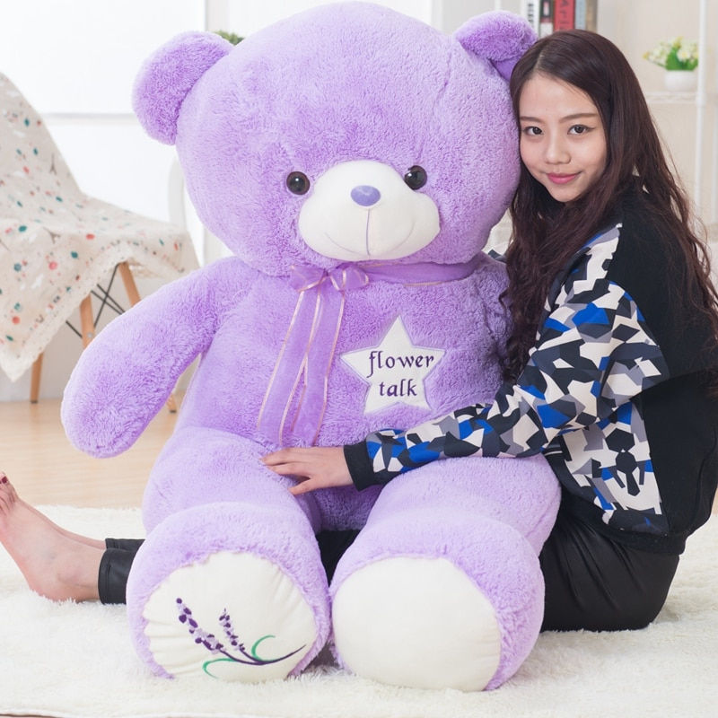 Thumbnail: 35/80cm Cute Purple Bear Plush Toys High Quality Stuffed Lovely Animals Teddy B