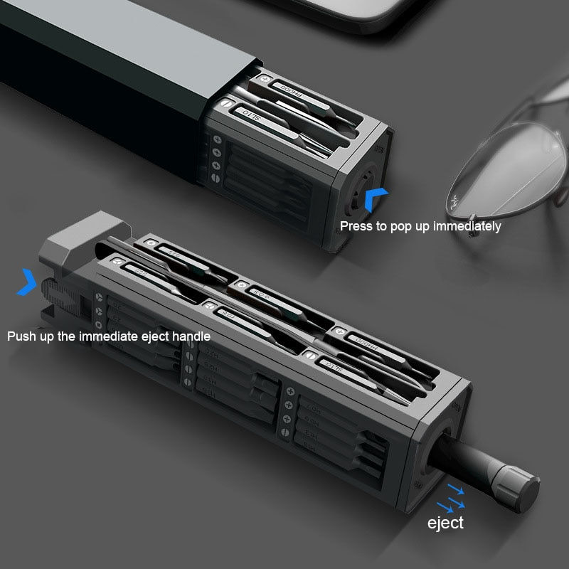 Thumbnail: Multifunction Screwdriver Set S2 Phillips Slotted Precision Screw driver Bit Mo
