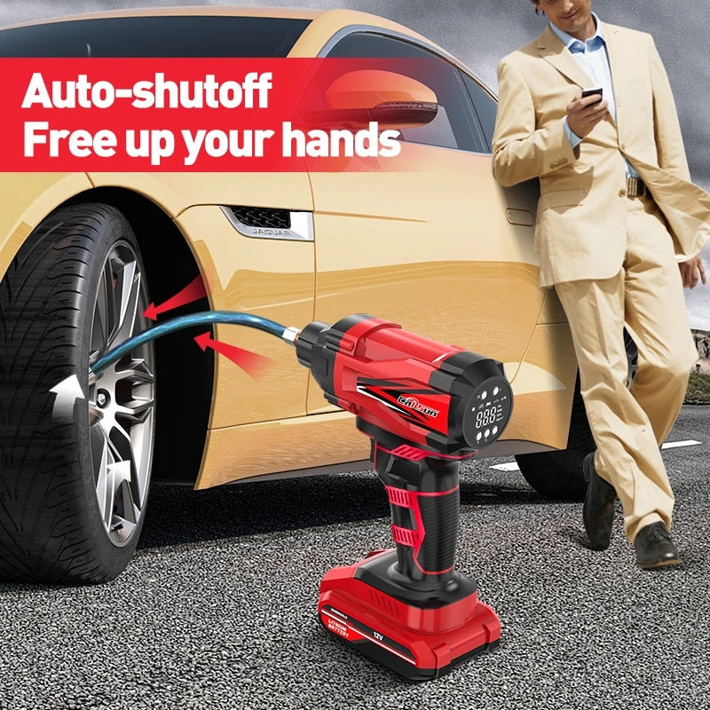 Miniatura: Tire Air Pump Car Portable Air Compressor For Tires Airpump 12V Cordless Tyre I