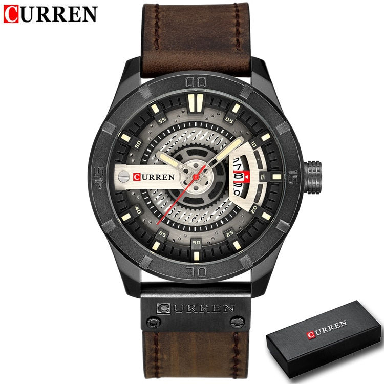 Thumbnail: Luxury Watch Brand CURREN Men Military Sports Watches Men's Quartz Date Clock M