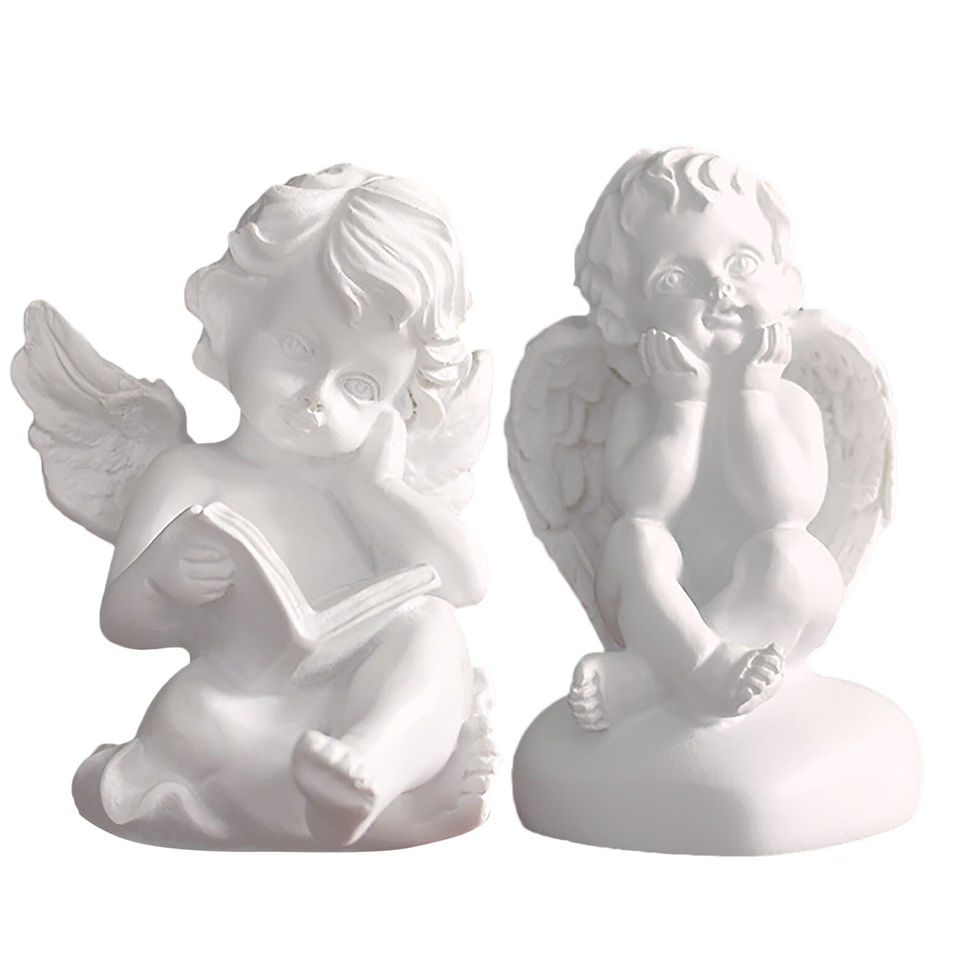 Küçük resim: Angels Statues Praying Cherub Adorable Cherubs Angel Decoration Figurine Indoor