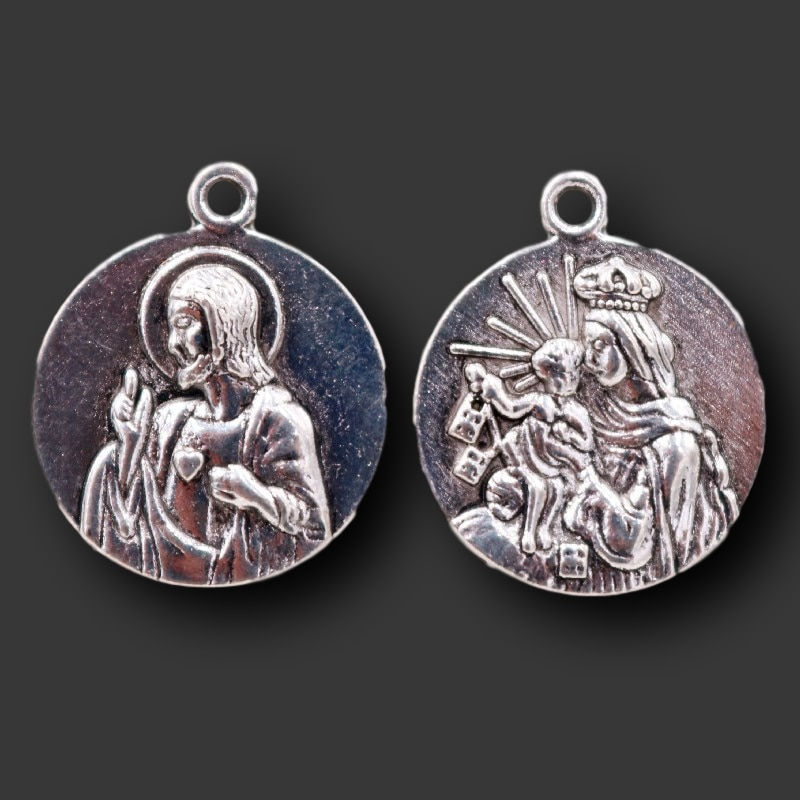 8pcs Silver Plated Religious Sage Catholic Virgin Mary & Jesus Tag Pendants