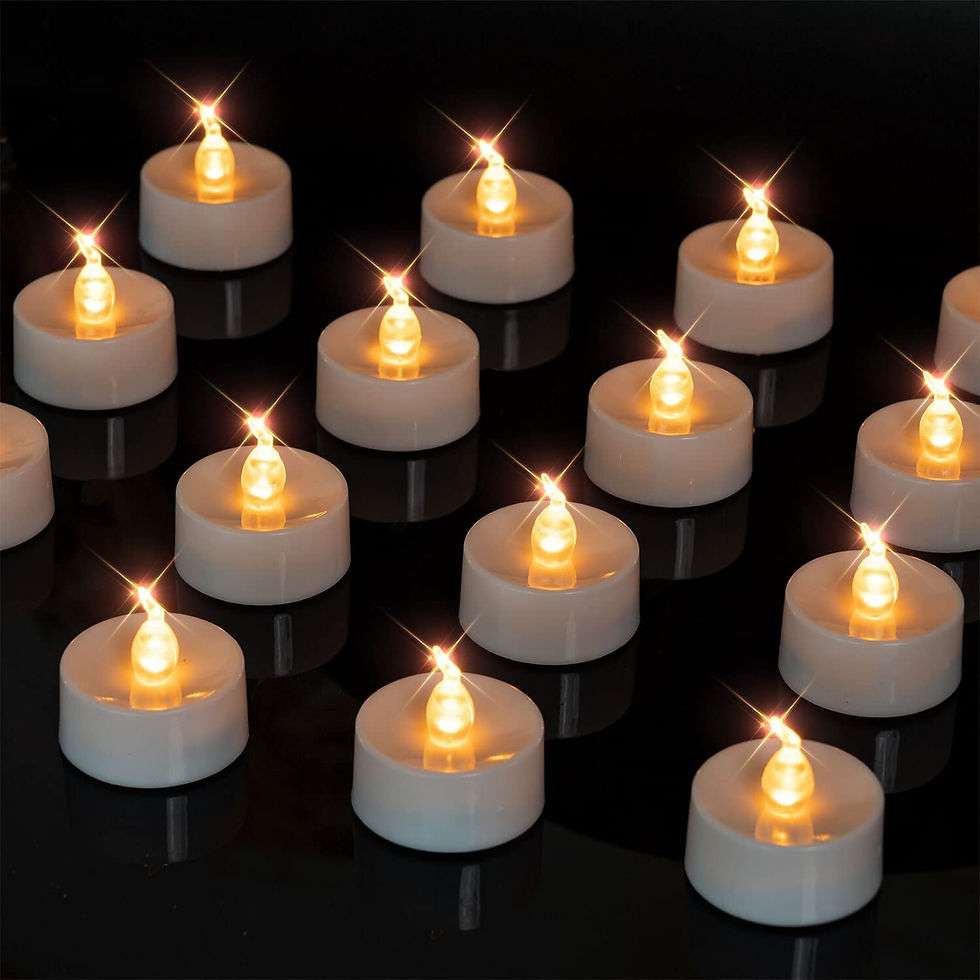 Thumbnail: LED Tea Light Flameless Flickering Candles with Remote Control / Auto Timer