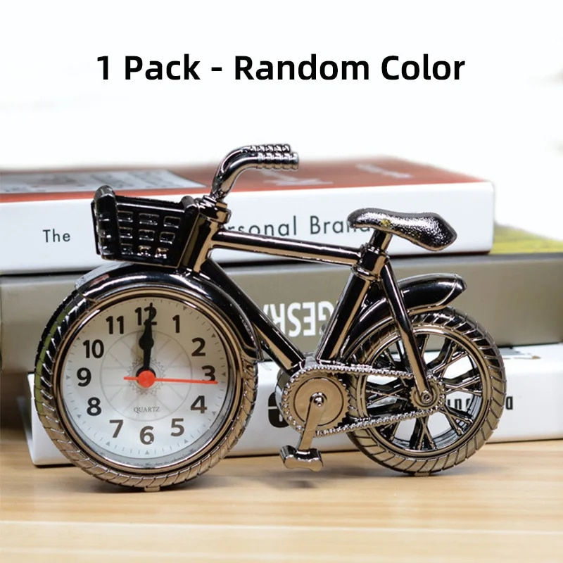 Sličica: Creative Retro Bicycle Alarm Clock Office Bedside Table Living Room Home Clock