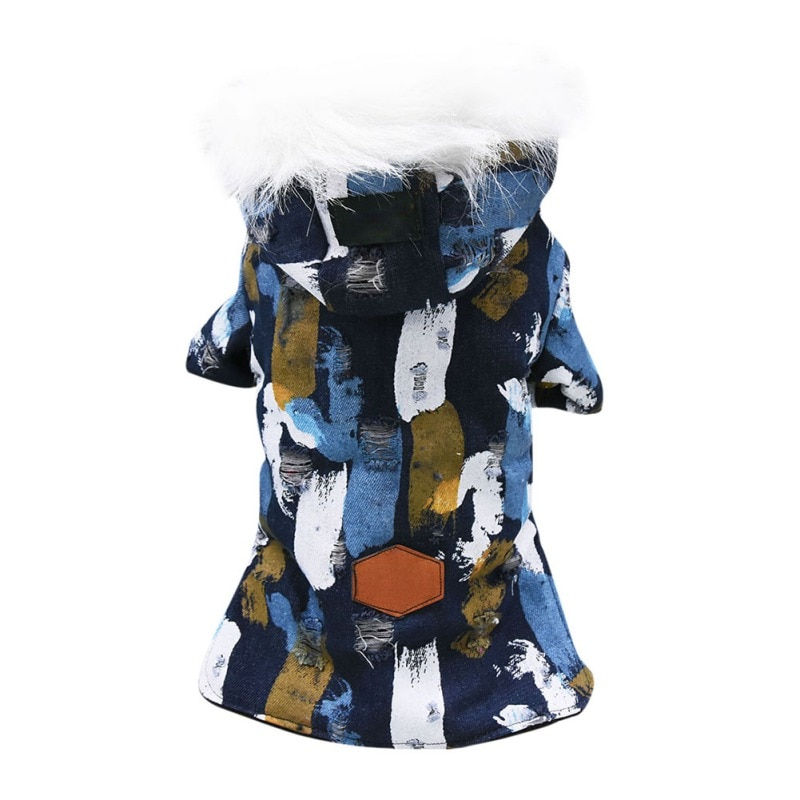 Thumbnail: Fashion Pet Hoodies Jumpsuit Coat Jacket Hooded Sweatshirt Warm Puppy Cold Weat