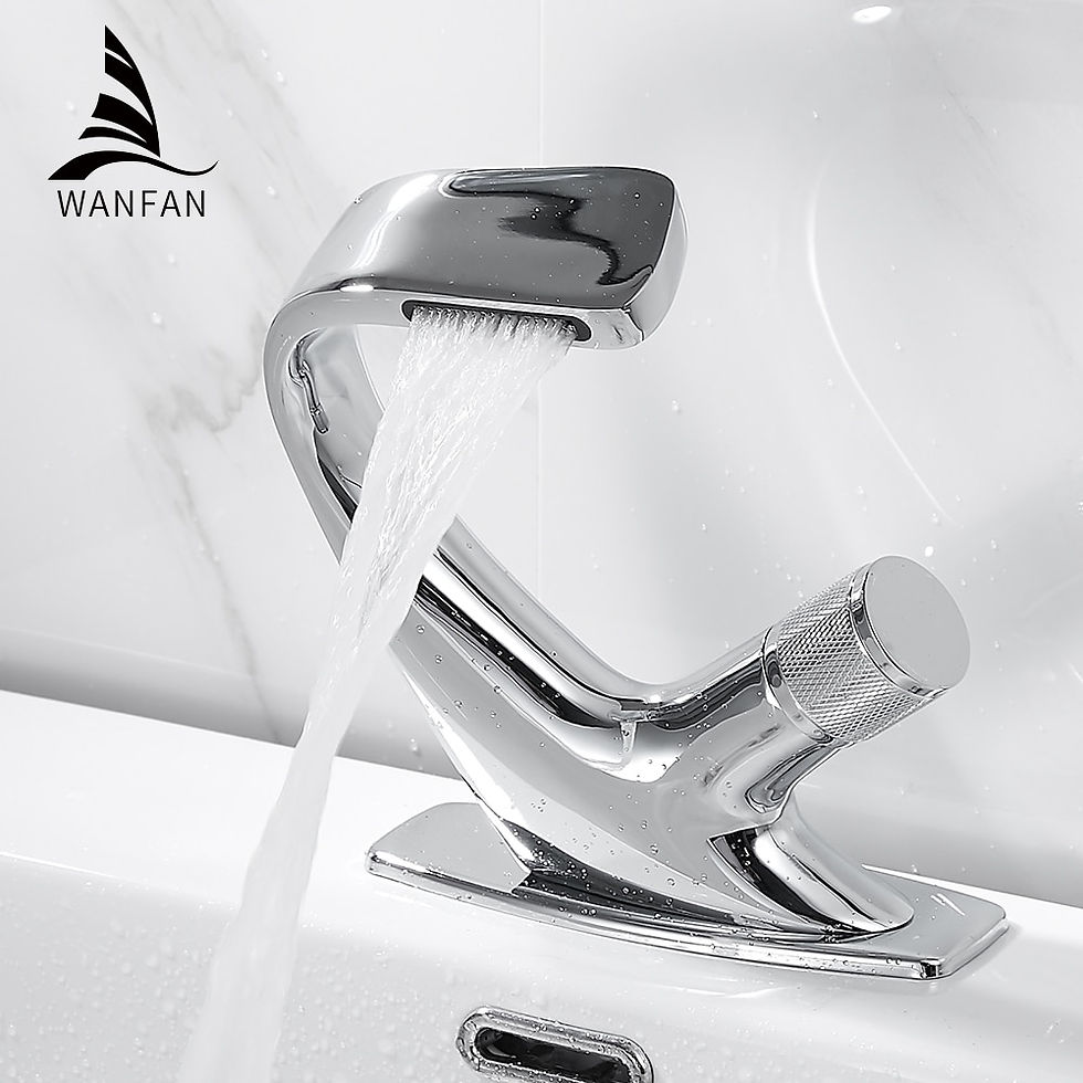Thumbnail: Basin Faucets Matte Black Modern Bathroom Mixer Tap Brass Washbasin Faucet