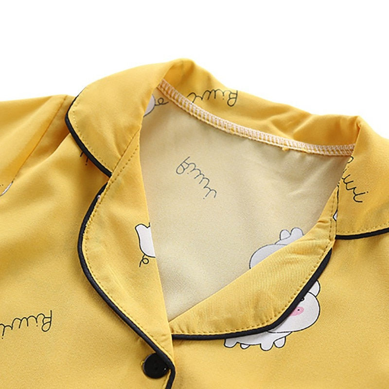 Thumbnail: Kids Pajamas Sets Girls Cartoon Pig Pattern Night Suit Children Cartoon