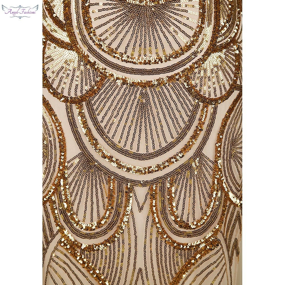 Thumbnail: Angel-fashions Strapless Sequined A-line Tulle Lace up Long Evening Dresses