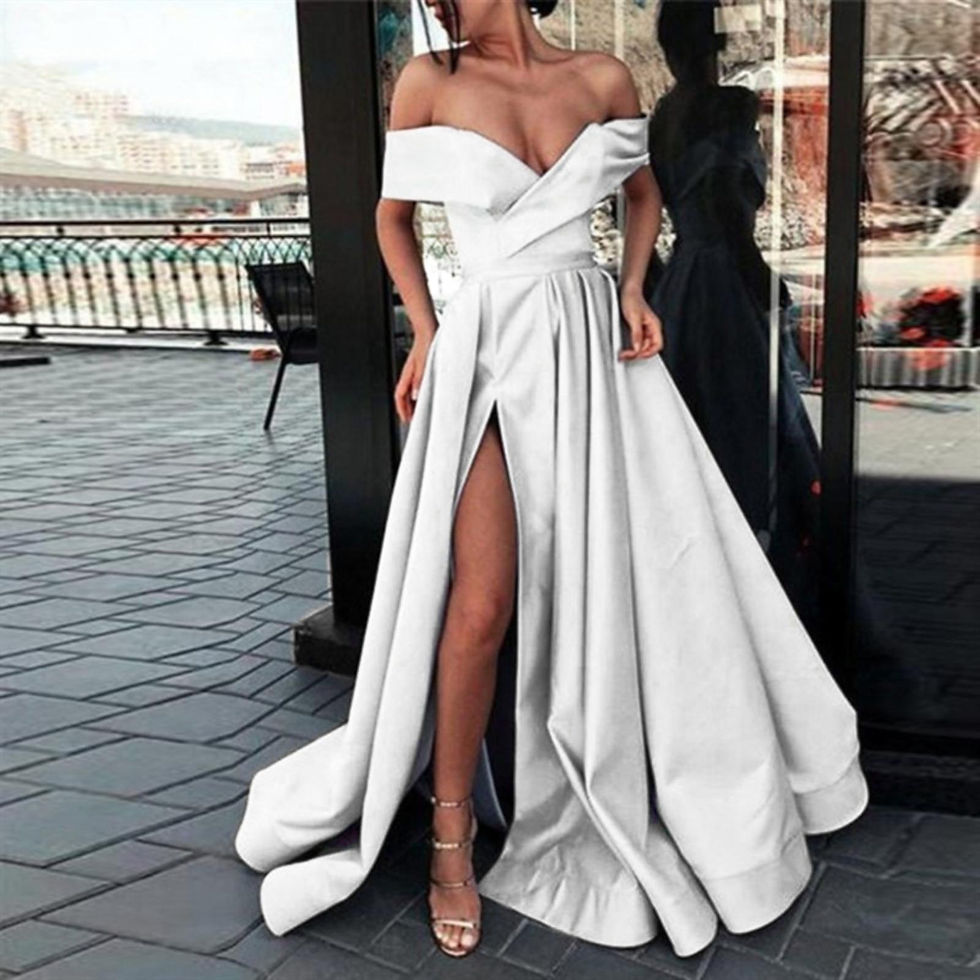 Thumbnail: Long Sleeve Ball Dresses Halterneck Backless Long Dresses For Women 2023 Plus S