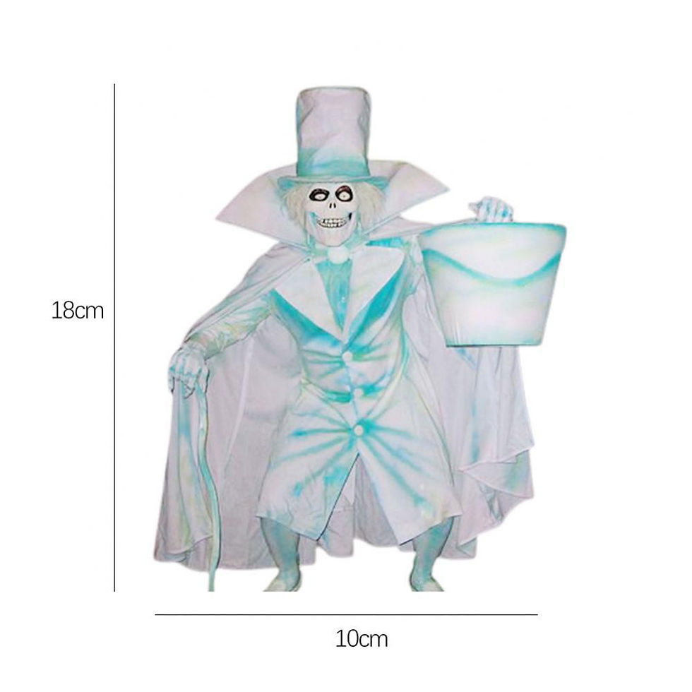 Thumbnail: Halloween Decoration Skeleton Man With Bucket Ornaments Resin Spooky Figurines