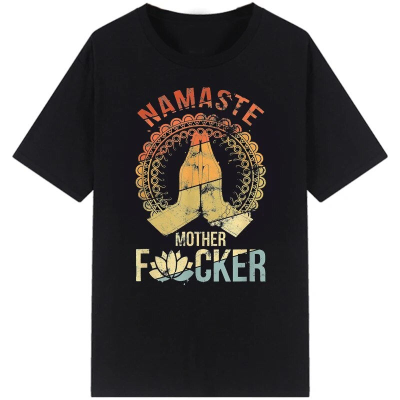 Miniatura: Man Leisure Tshirt Vintage Namaste Mother Explicit T Shirt Women O Neck Tops me