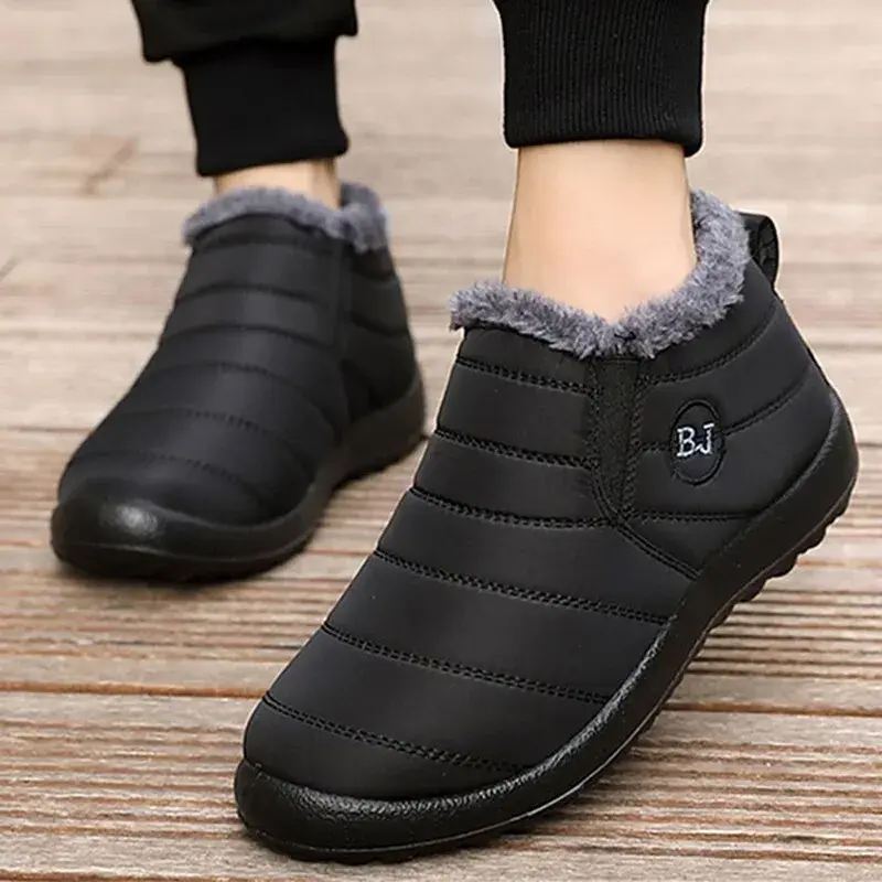 Thumbnail: New Men Snow Boots Waterproof Non Slip Wear Resistant Thick Warm Shoes Lightwei
