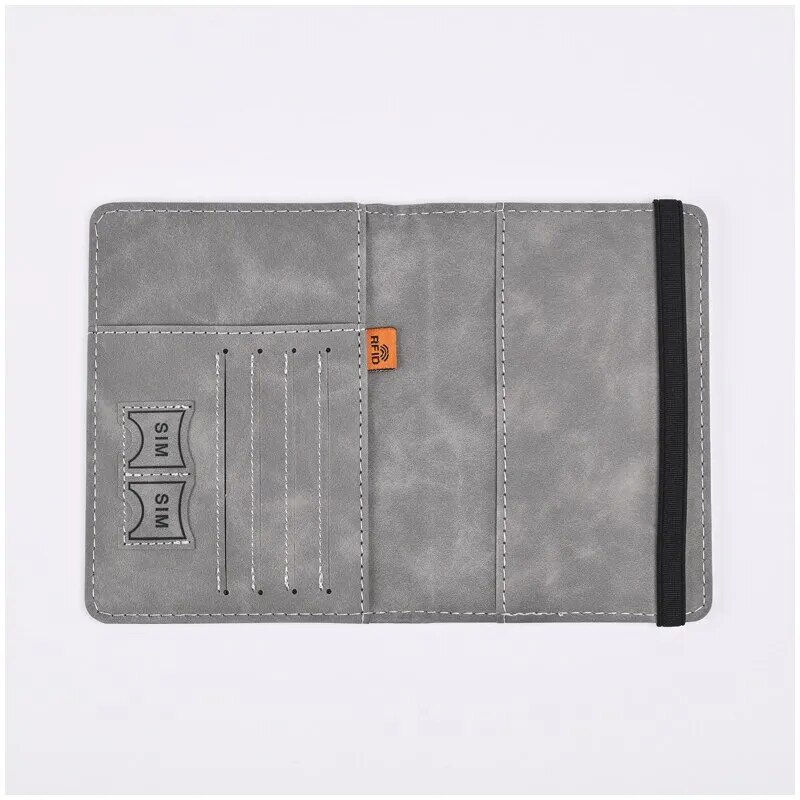 Thumbnail: Men PU Leather Wallet Travel Passport Purse Card Male Travel Accessories Hand C