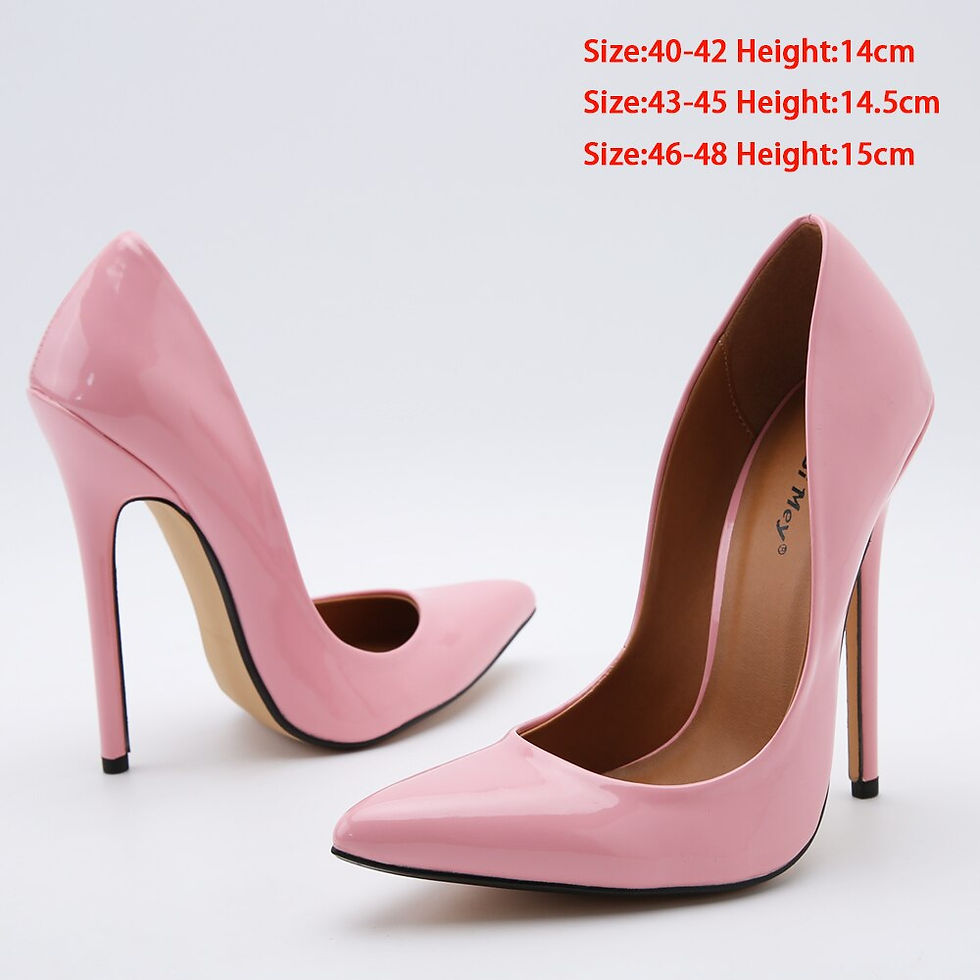 Thumbnail: Brand Office High Heels Fetish Pumps Women Classic Business Shoes Big Size 48 S