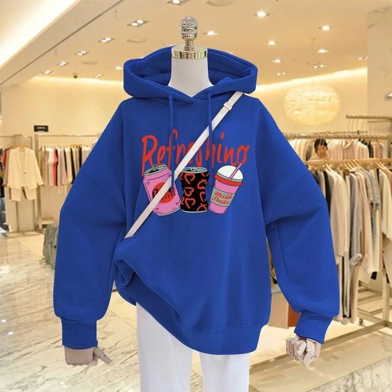 Thumbnail: New Hot-selling Autumn and Winter Women's Clothing Cotton Pattern Cartoon Soda